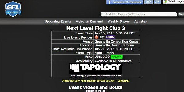 Watch The Local MMA Fights Tonight Streaming Online
